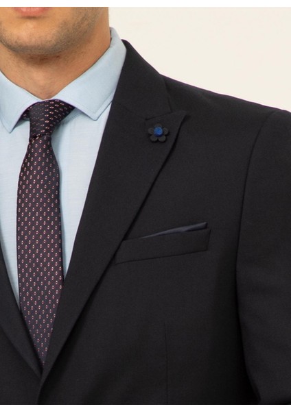 Normal Bel Slim Fit Lacivert Erkek Takım Elbise TK1000600259 modelleri