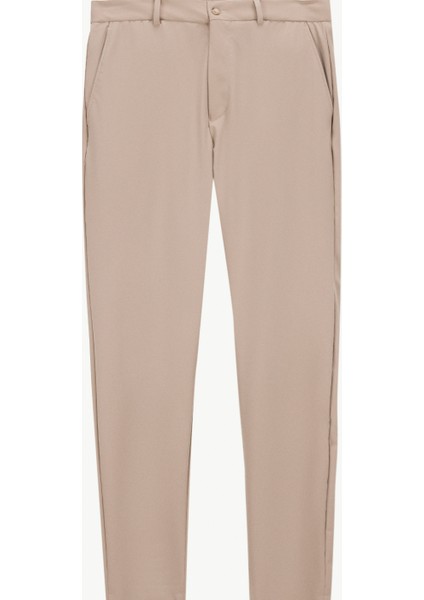 Bağlamalı Bel Normal Paça Vizon Erkek Chino Pantolon F5SM-PNT 2732