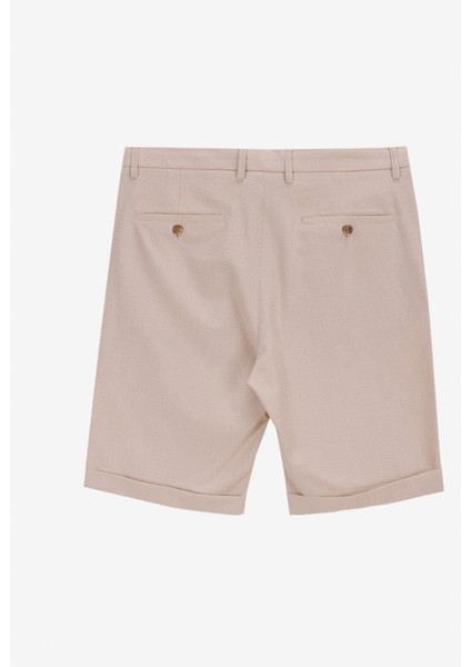 Normal Bel Basic Bej Erkek Bermuda Şort F5SM-SHT 2771 fiyatları