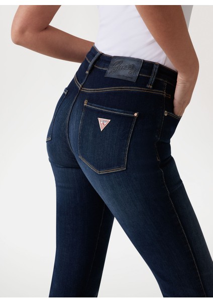 Yüksek Bel Düz Paça Regular Fit Mavi Kadın Denim Pantolon Sexy Straıght Power - Eco Vıscose B modelleri