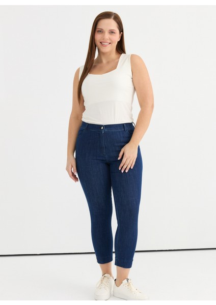 Normal Bel Normal Indigo Kadın Pantolon 25YSL5379-BB