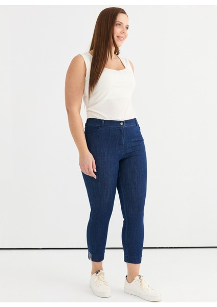 Normal Bel Normal Indigo Kadın Pantolon 25YSL5379-BB