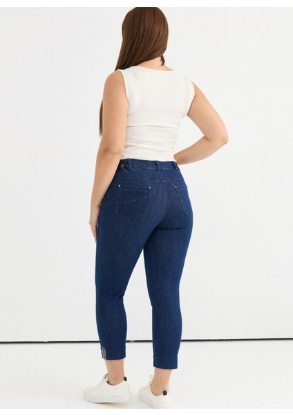 Normal Bel Normal Indigo Kadın Pantolon 25YSL5379-BB