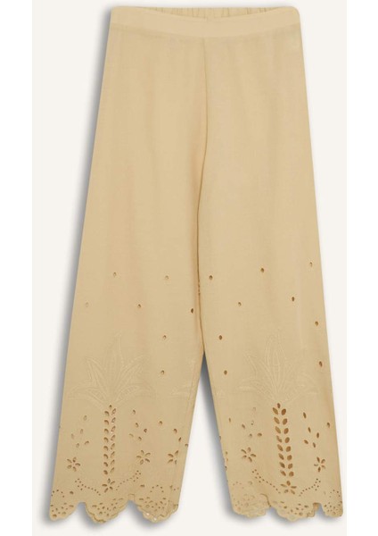 Regular Fit Brode Plaj Pantolonu-Fall in Love E0602AX25SM