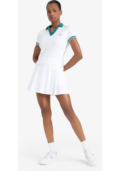 fit Standart Fit Polo Yaka Slogan Baskılı Sporcu Kısa Kollu TIŞÖRT E4310AX25SM