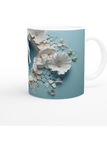 Çatlak Duvardan Bakan Denizatı Temalı Baskılı Kupa Bardak modelleri