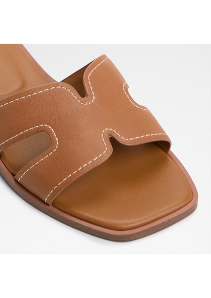 Itsandal Sandalet Düz Terlik - Kahve indirimleri