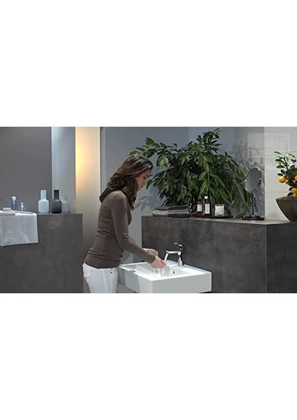 Lavabo Armatürü Talis E, Musluk Banyo Musluğu, Yükseklik 110 Mm, Çekme Çubuklu, Banyo Armatürü Su Tasarruflu, Mat Siyah