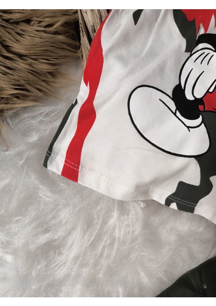 Mickey Mouse Baskılı Pamuk Erkek Çocuk Alt Üst Takim