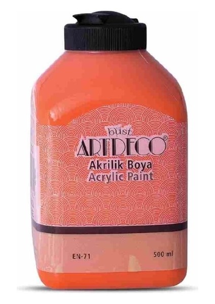 Akrilik Boya 500 ml Turuncu - 2 Adet