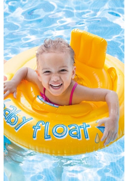 Baby Float Bebekler Için Oturaklı Can Simidi Oturma Yaslan Yeri Olan Havuz Deniz Simidi 70 cm 6 Ay+