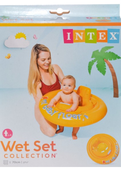Baby Float Bebekler Için Oturaklı Can Simidi Oturma Yaslan Yeri Olan Havuz Deniz Simidi 70 cm 6 Ay+