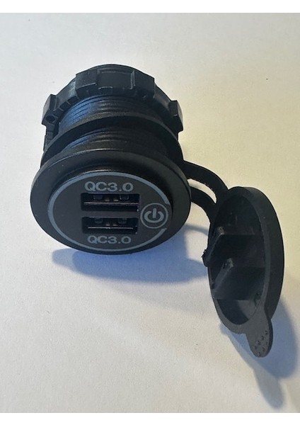 Tekne Için USB Hızlı Şarj Montaj Tipi 2 Port USB Hızlı Şarj KP-479