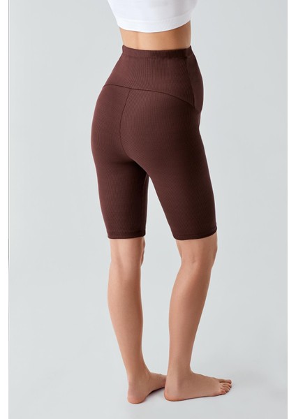 Fitilli Diz Üstü Biker Esnek Ayarlanabilir Bel Hamile Tayt F13 fırsatları