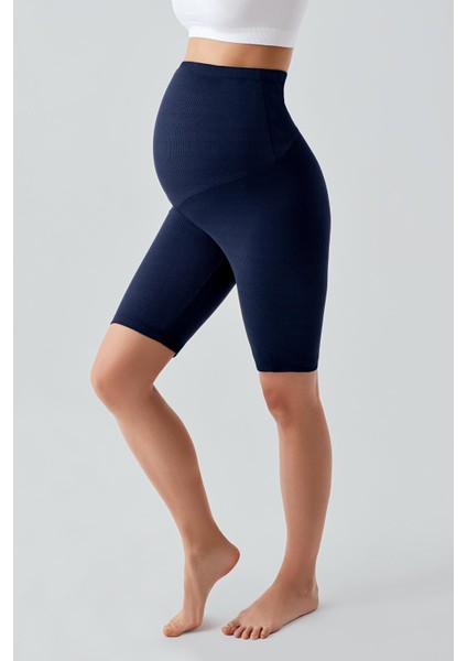 Fitilli Diz Üstü Biker Esnek Ayarlanabilir Bel Hamile Tayt F13 modelleri