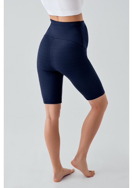 Fitilli Diz Üstü Biker Esnek Ayarlanabilir Bel Hamile Tayt F13 fırsatları