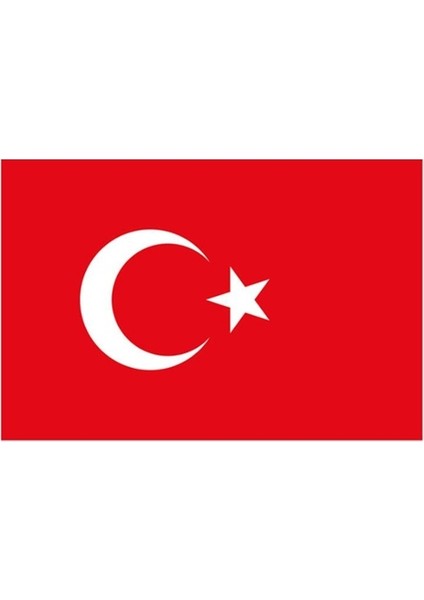 Türk Bayrağı Bayrak Yapışkanlı Çıkartma 12X17CM - 10 Adet
