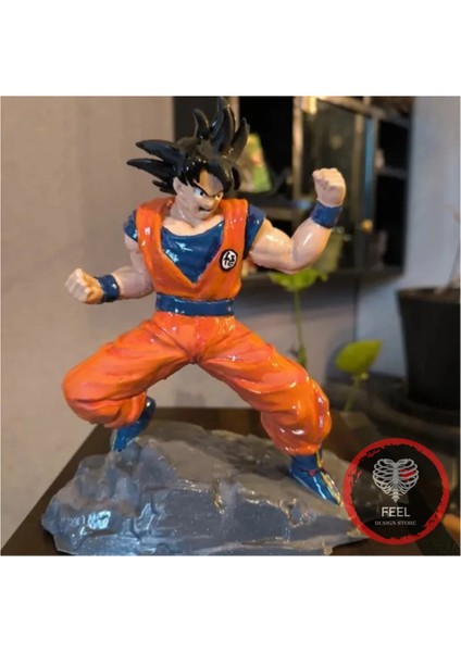 Dragon Ball Z Goku Figürü - Koleksiyonluk Heykel Büyük Boy 26 cm