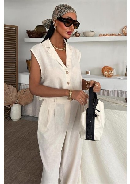 Zoe Crop Yelek Takım 9744-08
