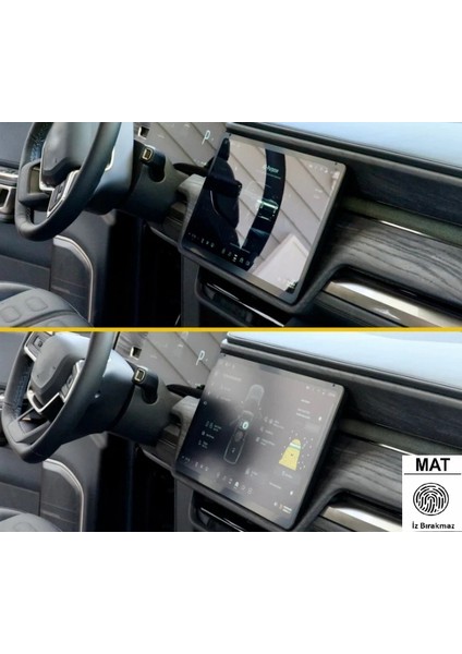 Fiat Egea Cross 2021-2024 7 Inç Audio Multimedya Uyumlu Mat Görünüm Ekran Koruyucu Nano Cam Mat