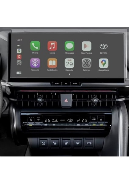 Toyota Yeni C Hr 2023 2024 2025 12.3 Inç Audio Multimedya Uyumlu Mat Görünüm Ekran Koruyucu Nano Cam Mat
