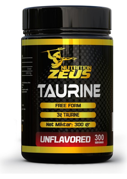 Taurine Powder 300 Gr-Aromasız