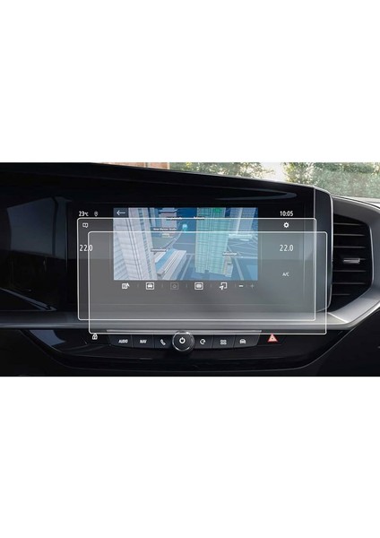 Opel Grandland 10 Inç Audio Multimedya Uyumlu Mat Görünüm Ekran Koruyucu Nano Cam Mat