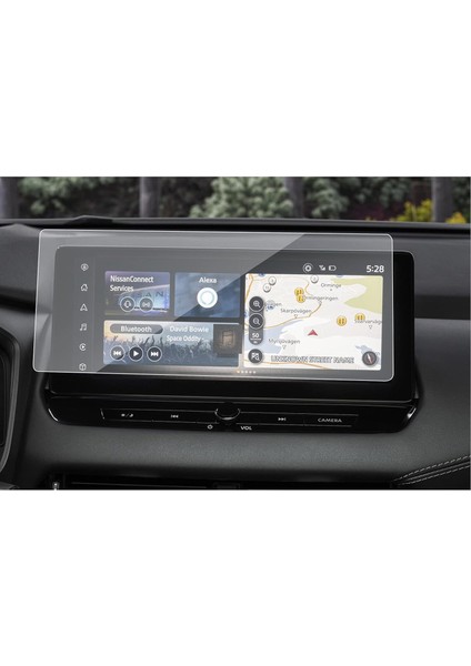 Nissan Juke 2024 12.3 Inç Audio Multimedya Uyumlu Mat Görünüm Ekran Koruyucu Nano Cam Mat