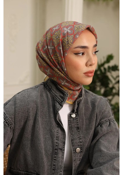 Pusula Desen Soft Pamuk Eşarp