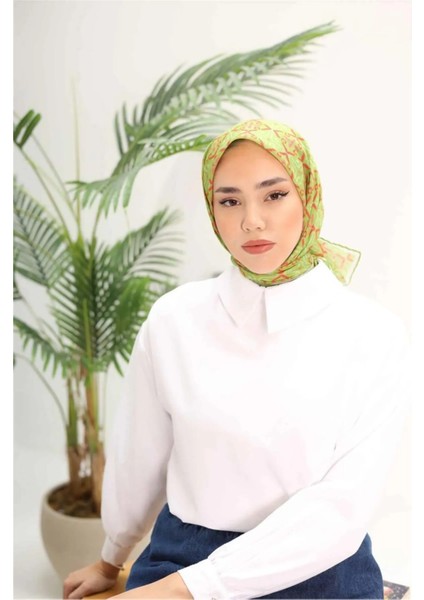 Pusula Desen Soft Pamuk Eşarp