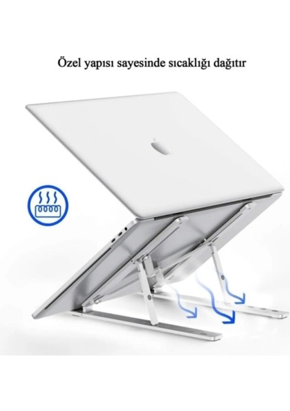 Notebook MacBook Katlanabilir Taşınabilir Metal Standı