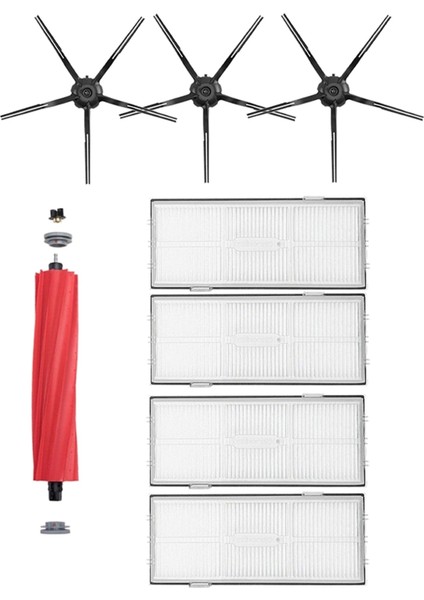 Roborock S7 Robot Süpürge Uyumlu 8'li Yedek Parça Seti