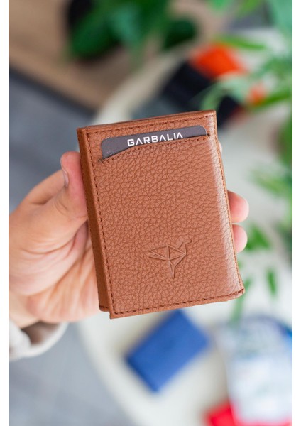 Medina Hakiki Deri Bozuk Para Bölmeli Mekanizmalı Erkek Kartlık Cüzdan