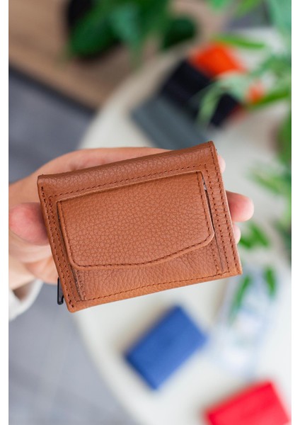 Medina Hakiki Deri Bozuk Para Bölmeli Mekanizmalı Erkek Kartlık Cüzdan modelleri