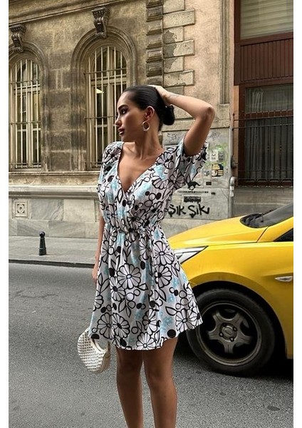 Lindsey Çiçek Desenli Elbise 2276-10