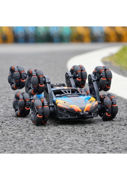Cool 8 Wheels El Kumandalı Rc Akrobasi Araba Oyuncakları - Mavi