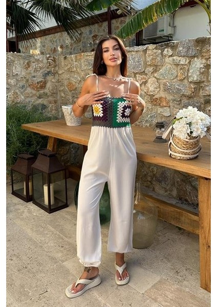Jasmin Süzüneli Keten Tulum 1280-08