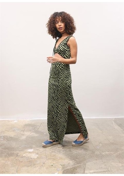 Bellatrix Cut Out Jakarlı Elbise 2677-8