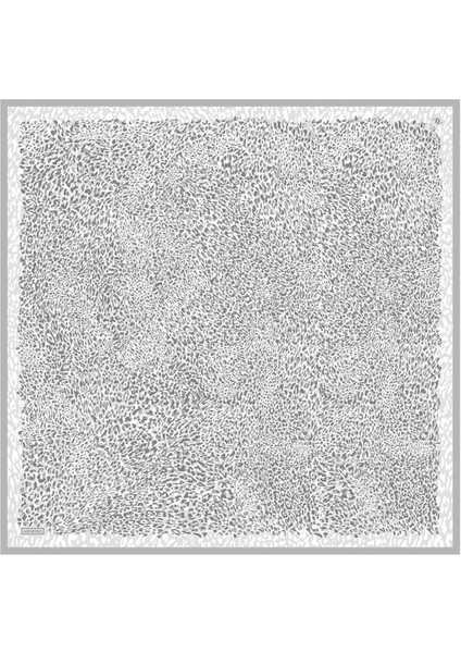 Desenli Saf Ipek Twill Eşarp 9352