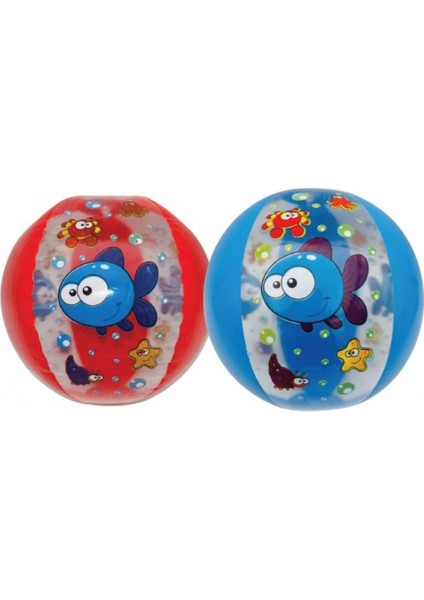 Deniz Topu Balık Desenli Renkli 35 cm