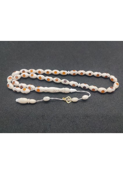 Iskeçeli Cemil Usta Eseri Mineli ve Çakımlı Natural Deve Kemiği Sertifikalı 7621