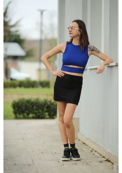 Pencere Detay Triko Bluz modelleri