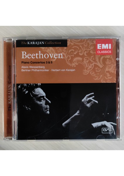 Beethoven - Berliner Philharmoniker, Herbert Von Karajan – Piano Concertos 3 & 5 - Yabancı CD