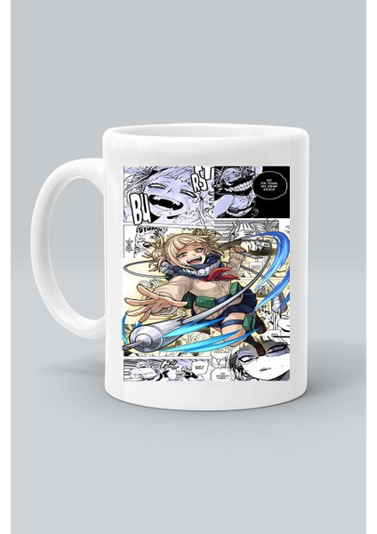 Himiko Toga Anime Karakter My Hero Baskılı Beyaz Kupa Bardak