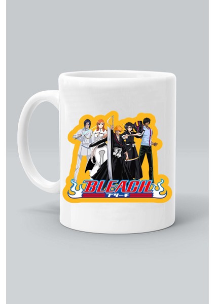 Bleach Anime Karakter Baskılı Beyaz Kupa Bardak