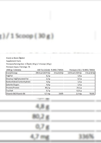 Whey Protein - Mass Gainer 2000G modelleri