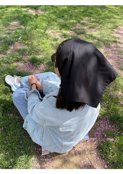 Siyah Pamuk Bandana modelleri