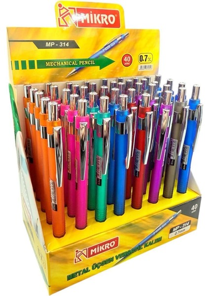 MP-314 Metal Versatil Kalem 0.7mm 40 Adet