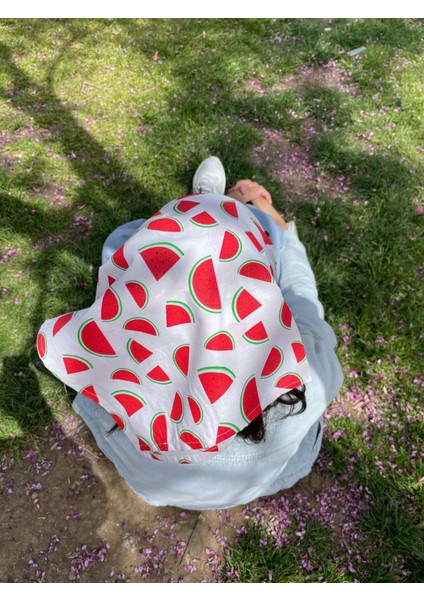 Kiraz, Çilek, Avokado, Limon, Karpuz Desenli Bandana