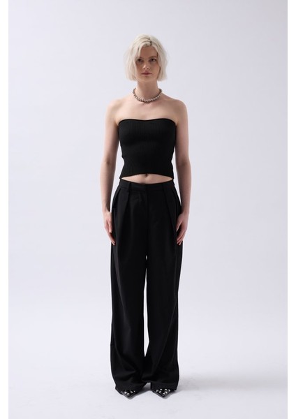 Straplez Dokulu Crop